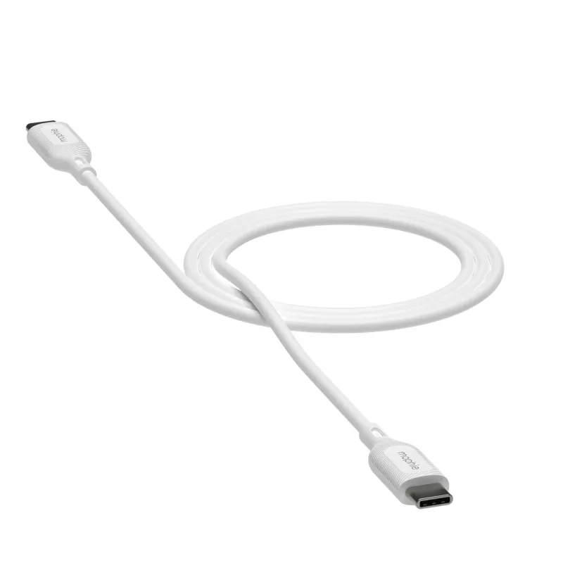Cable de carga mophie essentials | 1 m Cable USB USB 2.0 USB-C Blanco