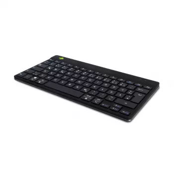 Teclado ergonómico R-Go Tools R-Go Compact Break, teclado compacto con software de pausas, QWERTZ (DE), Bluetooth, negro