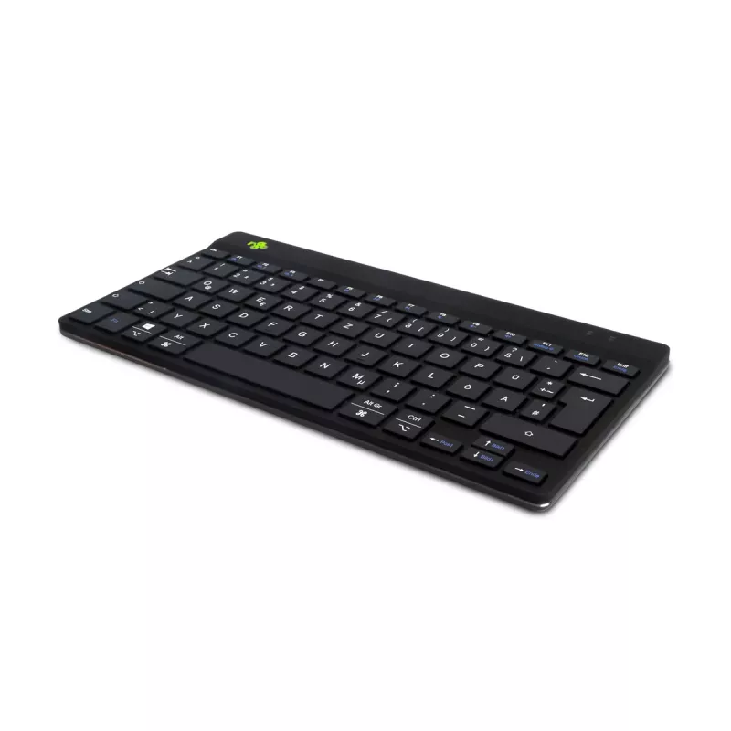 Teclado ergonómico R-Go Tools R-Go Compact Break, teclado compacto con software de pausas, QWERTZ (DE), Bluetooth, negro