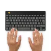 Teclado ergonómico R-Go Tools R-Go Compact Break, teclado compacto con software de pausas, QWERTZ (DE), Bluetooth, negro