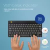 Teclado ergonómico R-Go Tools R-Go Compact Break, teclado compacto con software de pausas, QWERTZ (DE), Bluetooth, negro