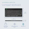 Teclado ergonómico R-Go Tools R-Go Compact Break, teclado compacto con software de pausas, QWERTZ (DE), Bluetooth, negro