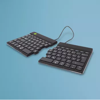Teclado ergonómico R-Go Tools R-Go Split Break con software Break, teclado ergonómico dividido, QWERTZ (DE), Bluetooth, negro