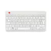 Teclado ergonómico R-Go Tools R-Go Compact Break, teclado compacto con software de pausas, QWERTZ (DE), Bluetooth, blanco