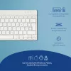 Teclado ergonómico R-Go Tools R-Go Compact Break, teclado compacto con software de pausas, QWERTZ (DE), Bluetooth, blanco