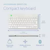 Teclado ergonómico R-Go Tools R-Go Compact Break, teclado compacto con software de pausas, QWERTZ (DE), Bluetooth, blanco