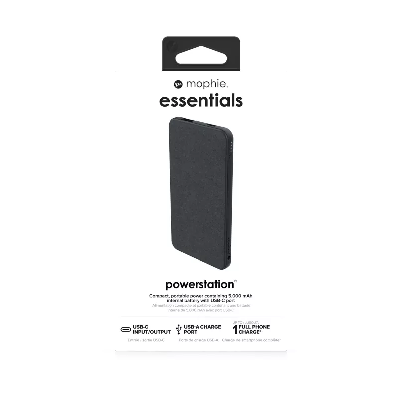 mophie essentials powerstation 5K 5000 mAh Negro