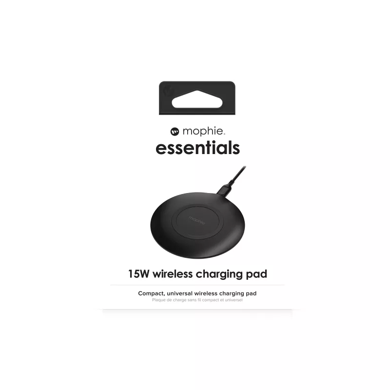 mophie essentials base de carga inalámbrica 15 W smartphone negro USB interior