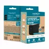 Cargador Ravanson Mobilis 100W GaN 2×USB‑C + 1×USB‑A AC para interior — para portátil, smartphone, tablet — negro