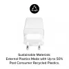Fuente de alimentación Zagg 50W 2x USB-C blanca — Zagg mophie essentials