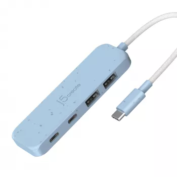 Hub USB-C a 4 puertos Type-C y Type-A Gen 2 ecológico j5create