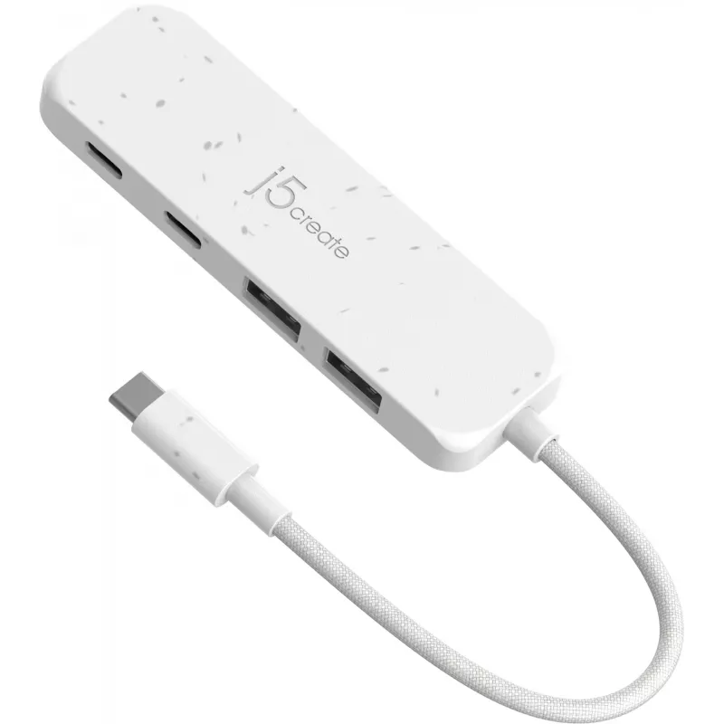 Hub USB-C a 4 puertos Type-C y Type-A Gen 2 ecológico j5create