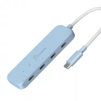 Hub USB-C j5create JCH345EC-N 4 puertos Type-C Gen 2 10000 Mbit/s