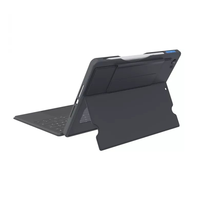 ASTAR DEQSTER Smart Rugged Touch Plus Teclado 10,2 pulgadas — QWERTZ Alemán, interruptores mecánicos, acoplamiento Smart Connector, Gris