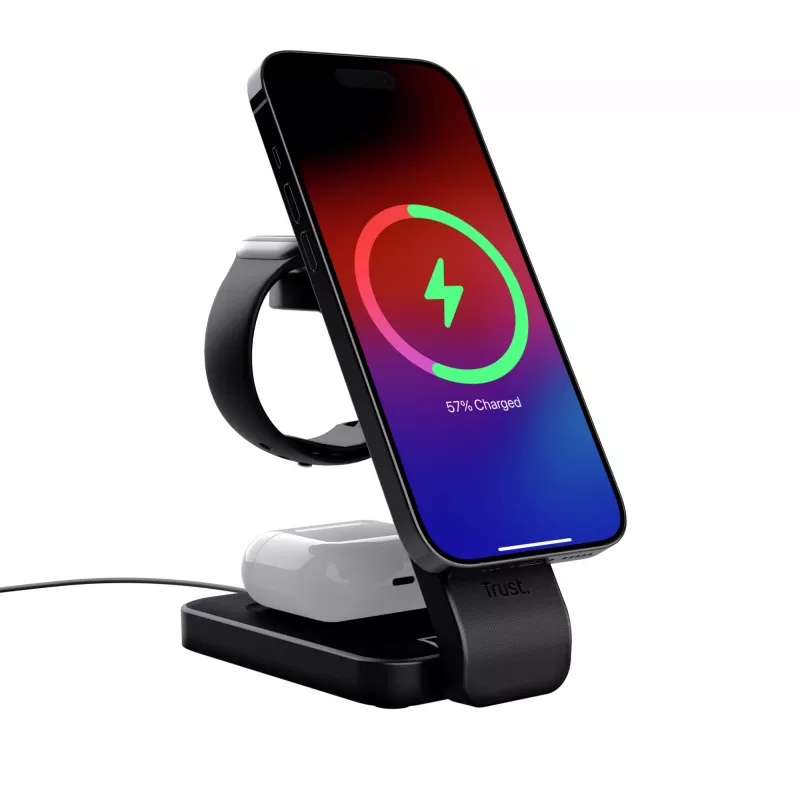 Trust Viro Auriculares, Headset, Smartphone, Smartwatch Negro USB Carga inalámbrica