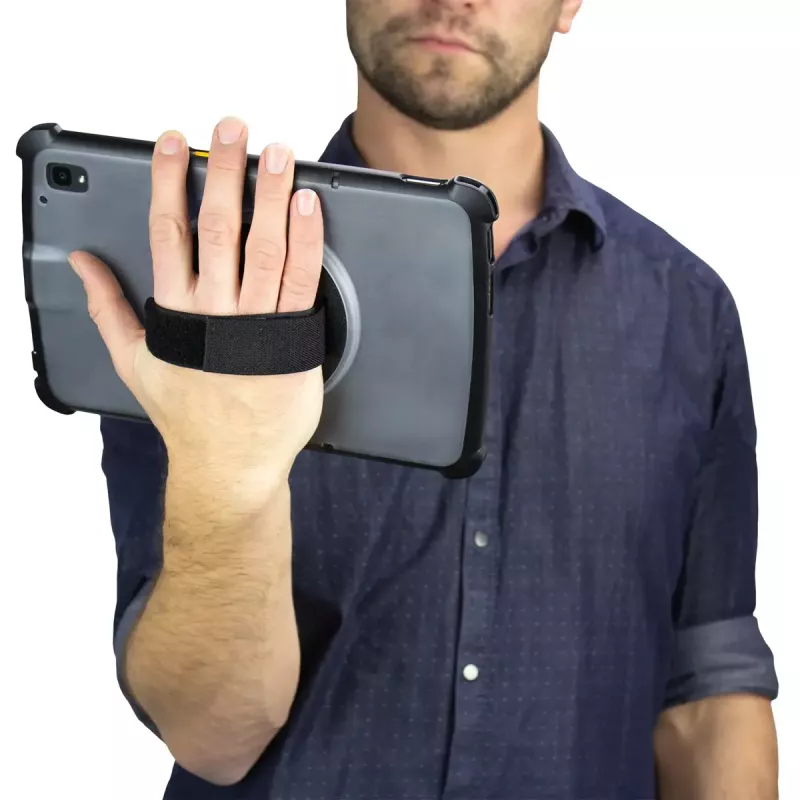 Funda para tablet Gamber-Johnson InfoCase FM-SNP-ET4X8-RHS para Zebra ET40/ET45 20,3 cm (8 pulgadas) Funda negra transparente