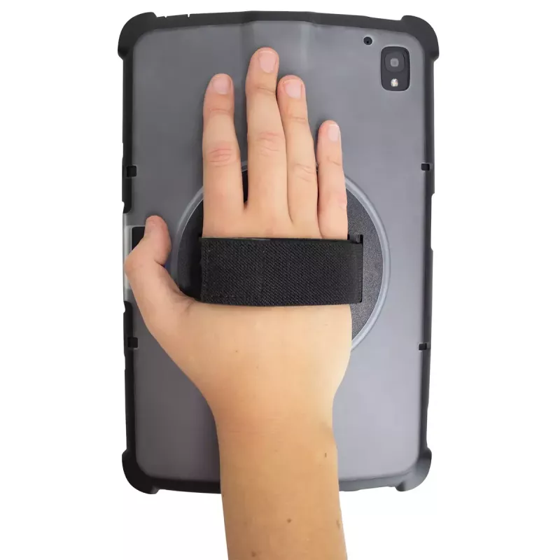 Funda para tablet Gamber-Johnson InfoCase FM-SNP-ET4X8-RHS para Zebra ET40/ET45 20,3 cm (8 pulgadas) Funda negra transparente
