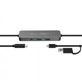 j5create JCH462 Wormhole Switch™ Hub para compartir pantalla, Negro