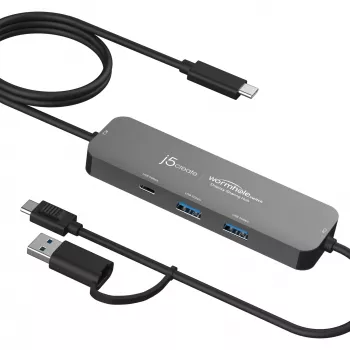 j5create JCH462 Wormhole Switch™ Hub para compartir pantalla, Negro