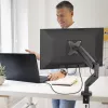 j5create JTSA101 Soporte de monitor ergonómico Negro Pinza de mesa Pasacables de mesa 8 kg 17 a 32 pulgadas