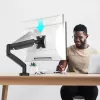 j5create JTSA101 Soporte de monitor ergonómico Negro Pinza de mesa Pasacables de mesa 8 kg 17 a 32 pulgadas