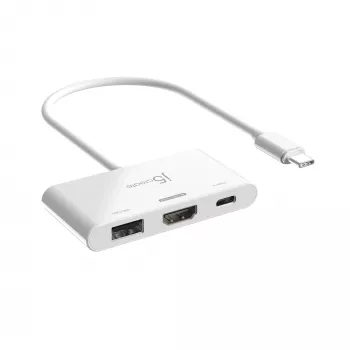 j5create JCA399 USB-C® a HDMI™ 4K144Hz y USB™ 3.2 con Power Delivery 100W, Negro