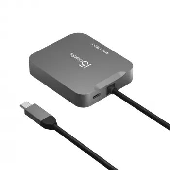 j5create JCD3191 4K60 Elite USB-C® Travel Adapter, negro