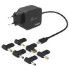 j5create JUP1565DC 67W GaN PD USB-C® Mini cargador con 6 tipos de conectores DC – EU, negro