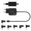 j5create JUP1565DC 67W GaN PD USB-C® Mini cargador con 6 tipos de conectores DC – EU, negro
