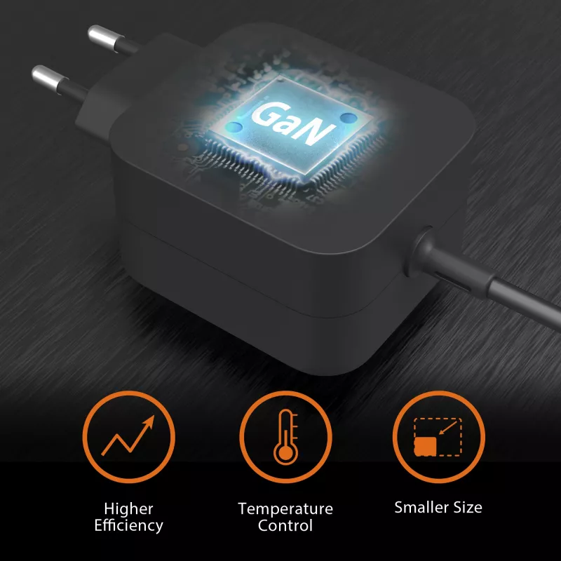j5create JUP1565DC 67W GaN PD USB-C® Mini cargador con 6 tipos de conectores DC – EU, negro