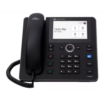 AudioCodes Teams C455HD IP-Phone PoE GbE negro, Teléfono IP, Negro, Auricular con cable, Android, SIP info, 8 líneas