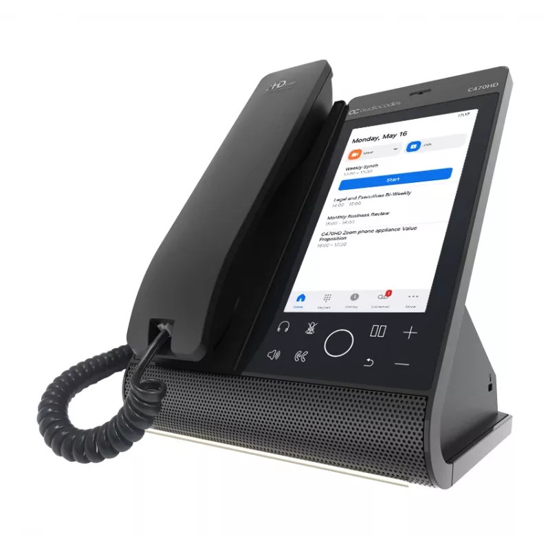 Teléfono IP AudioCodes Teams C470HD PoE GbE Auricular con cable Android