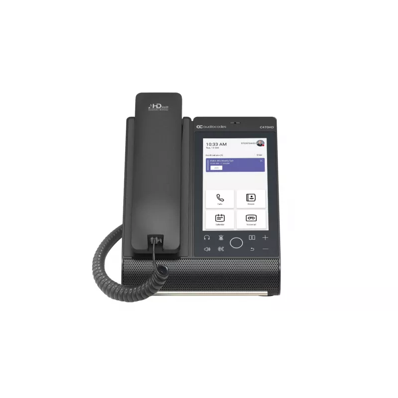 Teléfono IP AudioCodes Teams C470HD PoE GbE Auricular con cable Android
