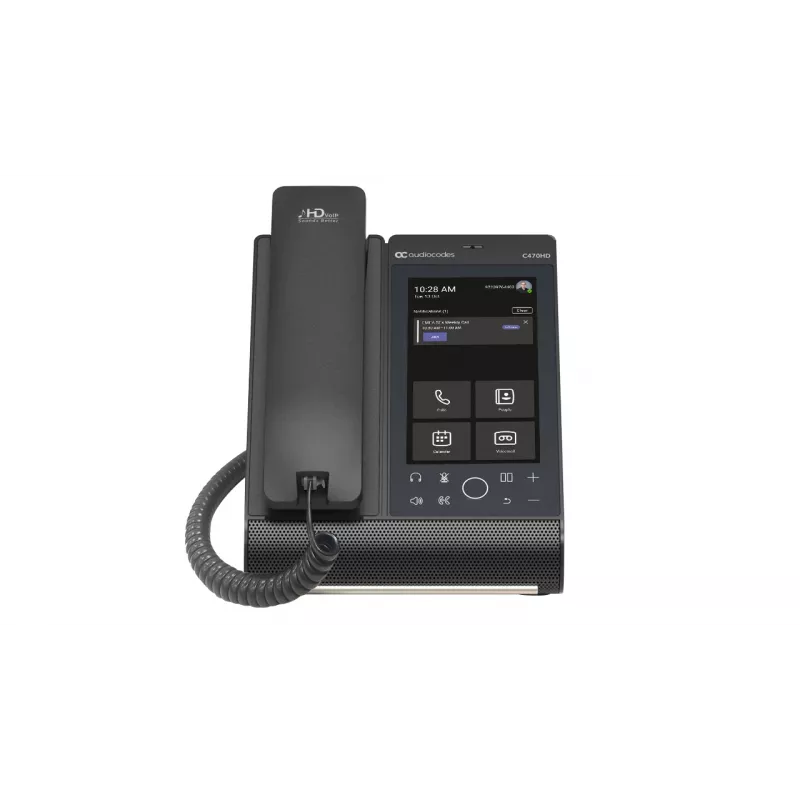 Teléfono IP AudioCodes Teams C470HD PoE GbE Auricular con cable Android