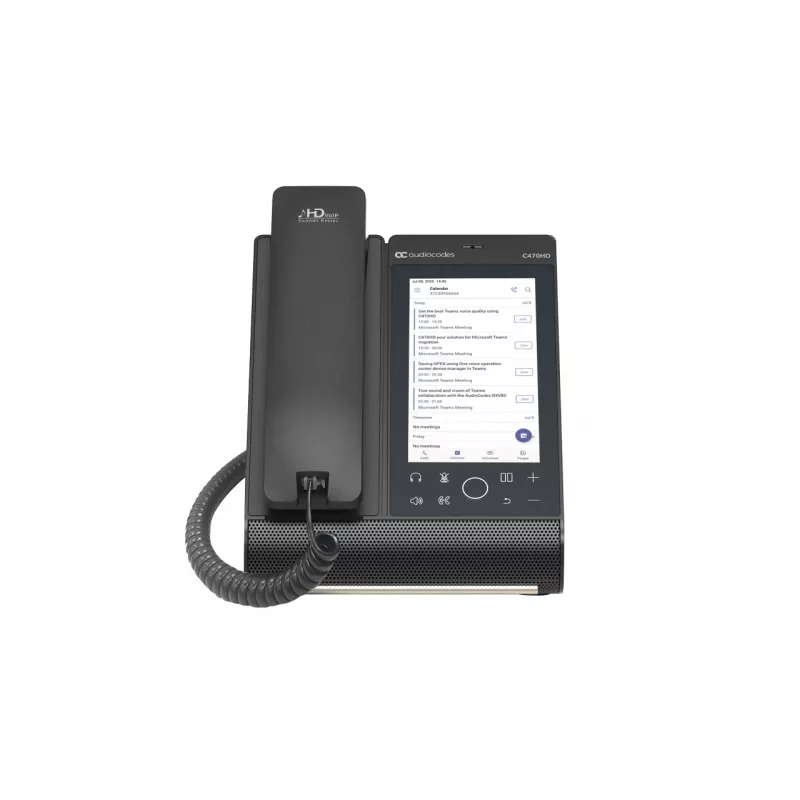 Teléfono IP AudioCodes Teams C470HD PoE GbE Auricular con cable Android
