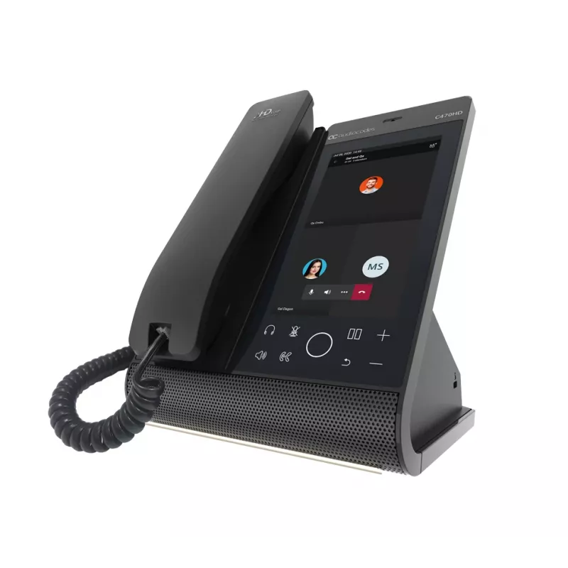 Teléfono IP AudioCodes Teams C470HD PoE GbE Auricular con cable Android