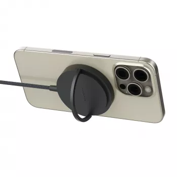 mophie Qi2 Magnetic Charger cargador inalámbrico para smartphone negro USB carga rápida interior