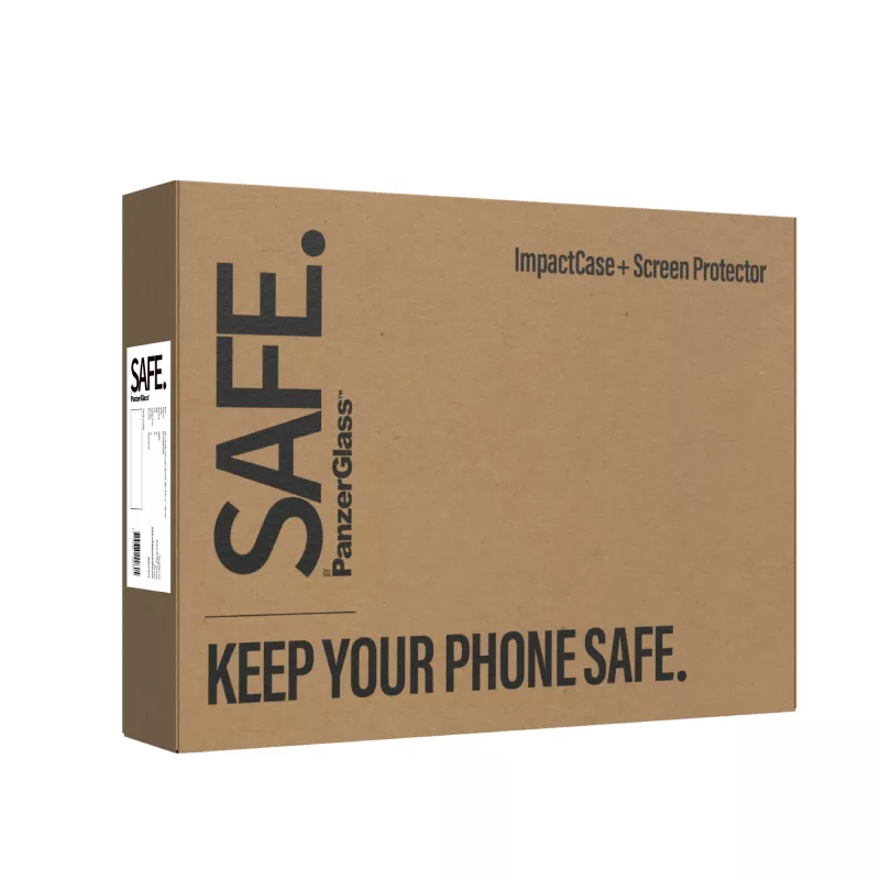Protector de pantalla 2-in-1 Bundle PanzerGlass SAFE. para Samsung Galaxy S24 — cristal templado + parte trasera TPU, transparente, 50 uds.