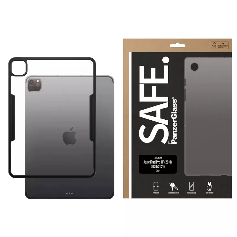 Funda TPU transparente PanzerGlass SAFE para Apple iPad Pro 11