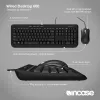 Incase Designed by Microsoft Wired Desktop 600 Teclado ratón incluido Universal USB QWERTY UK-Inglés Negro