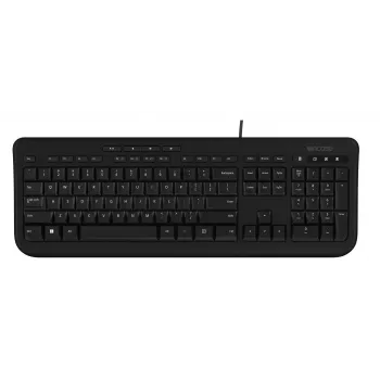Teclado de tamaño completo con cable Incase Designed by Microsoft Wired 600 — USB, QWERTY, UK-Inglés, Negro