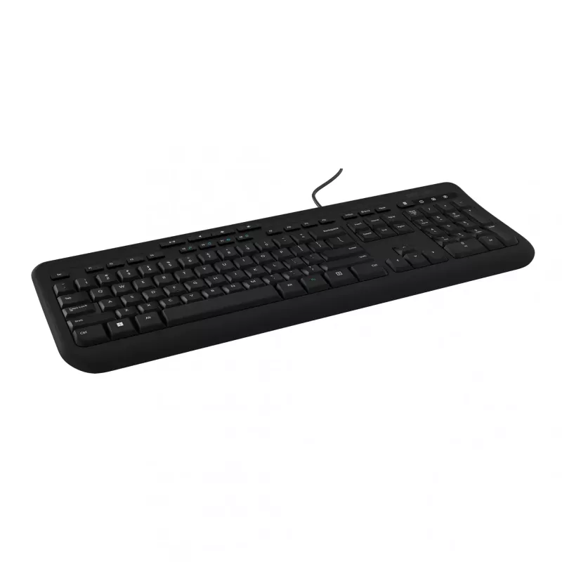 Teclado de tamaño completo con cable Incase Designed by Microsoft Wired 600 — USB, QWERTY, UK-Inglés, Negro