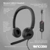 Incase Designed by Microsoft Modern USB-C Headset Auricular con cable Diadema Oficina/Callcenter USB Type-C Negro