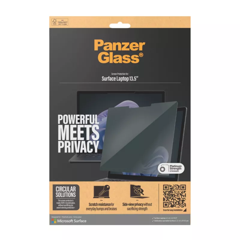 PanzerGlass® Filtro de privacidad Microsoft Surface Laptop 13.5'' | 6 | 5 | 4 | 3 | 2