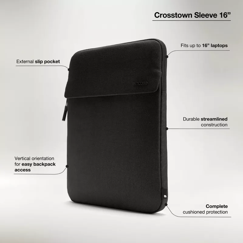 Funda Incase Crosstown Sleeve con Woolenex para portátil de 16