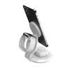 j5create Qi2 Estación de carga magnética plegable 3 en 1 Interior USB Smartwatch Auriculares Smartphone