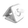 j5create Qi2 3 en 1 Magnetic Travel Wireless Charging Station Interior USB Carga rápida Blanco
