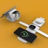 j5create Qi2 3 en 1 Magnetic Travel Wireless Charging Station Interior USB Carga rápida Blanco