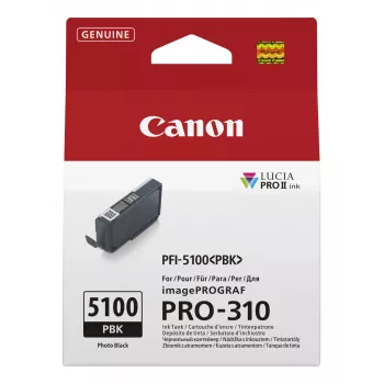 Cartucho de tinta Canon PFI-5100 PBK 1 ud. Original foto negro