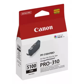 Cartucho de tinta Canon PFI-5100 PBK 1 ud. Original foto negro